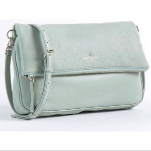 Kate Spade Mint Green Fold Over Crossbody
